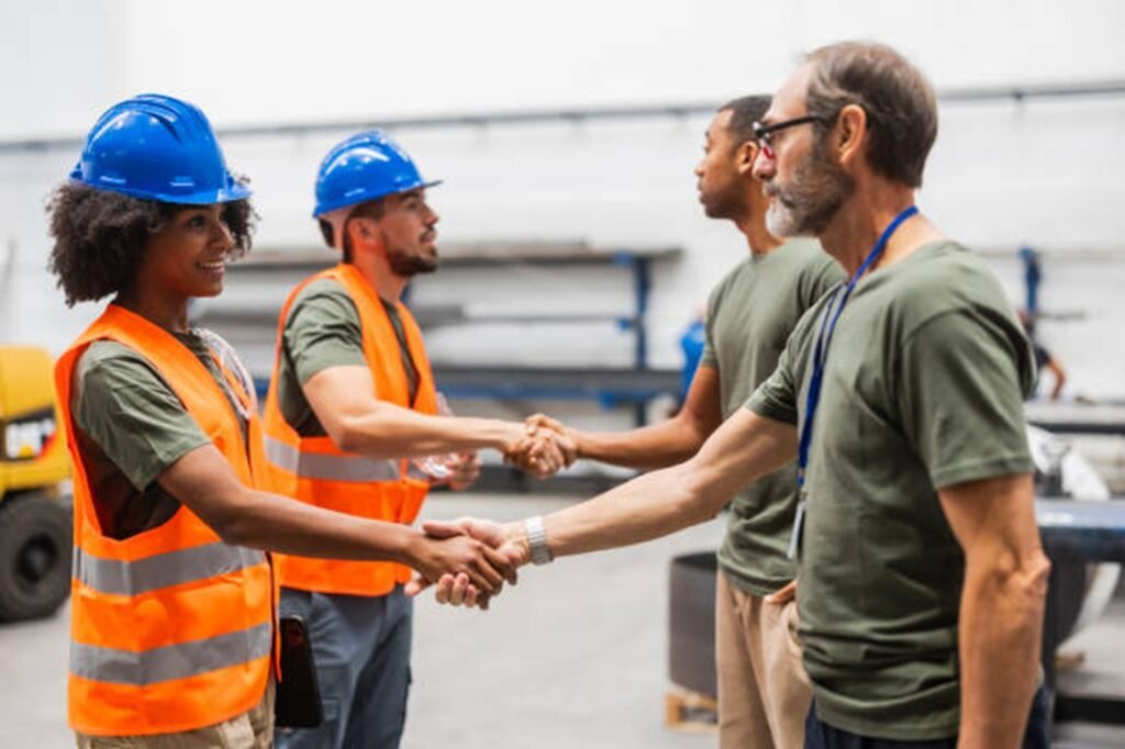 Chesterfield Tree Service team members greeting customers and demonstrating their commitment to professional service and customer satisfaction in Chesterfield, MO.